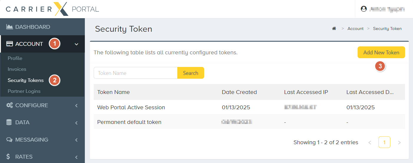 Add new security token