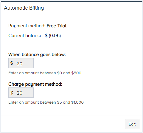 Automatic Billing