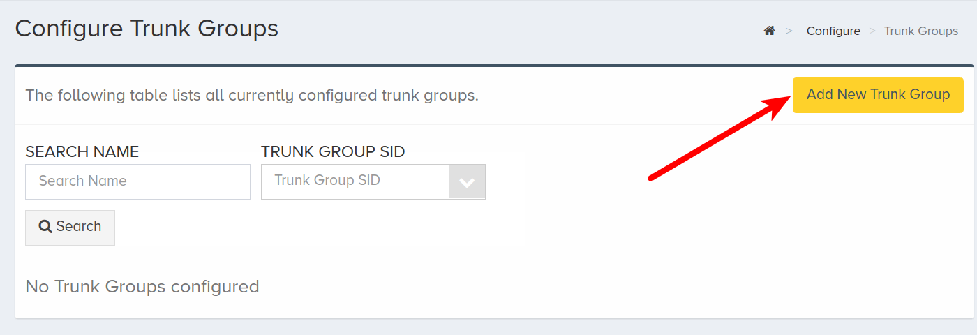 Click Add Trunk