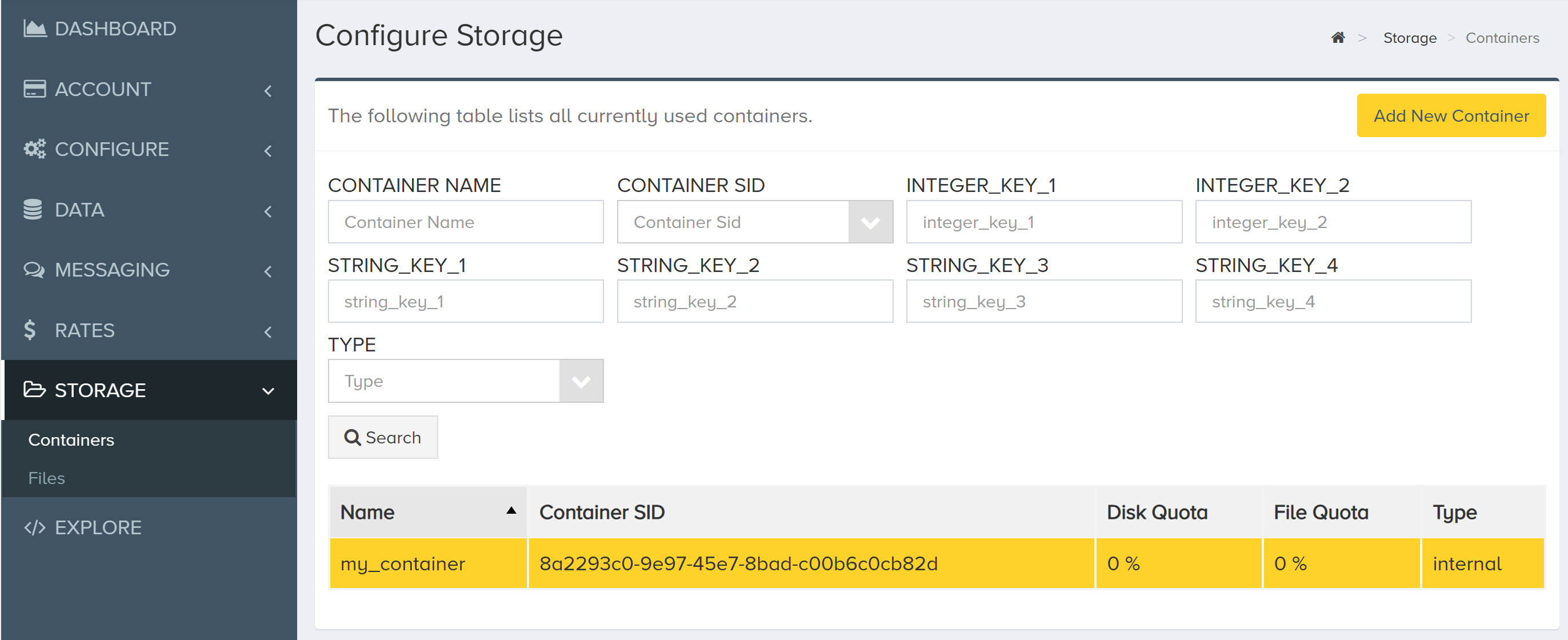 Container SID