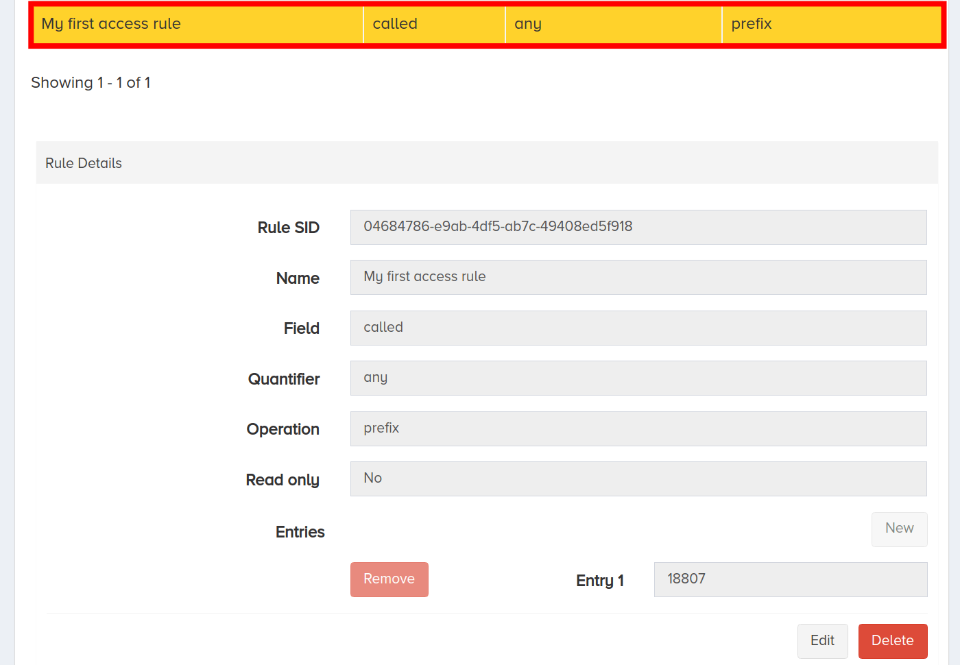 Created ACR for Voice