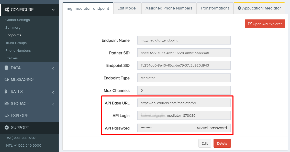 API Credentials