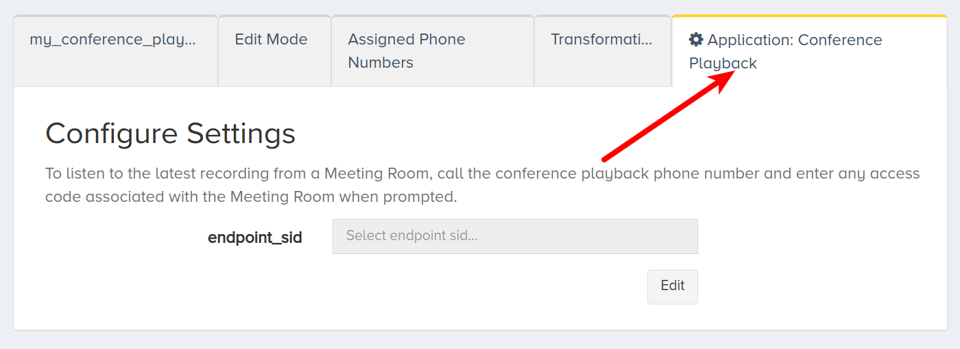 Playback Tab