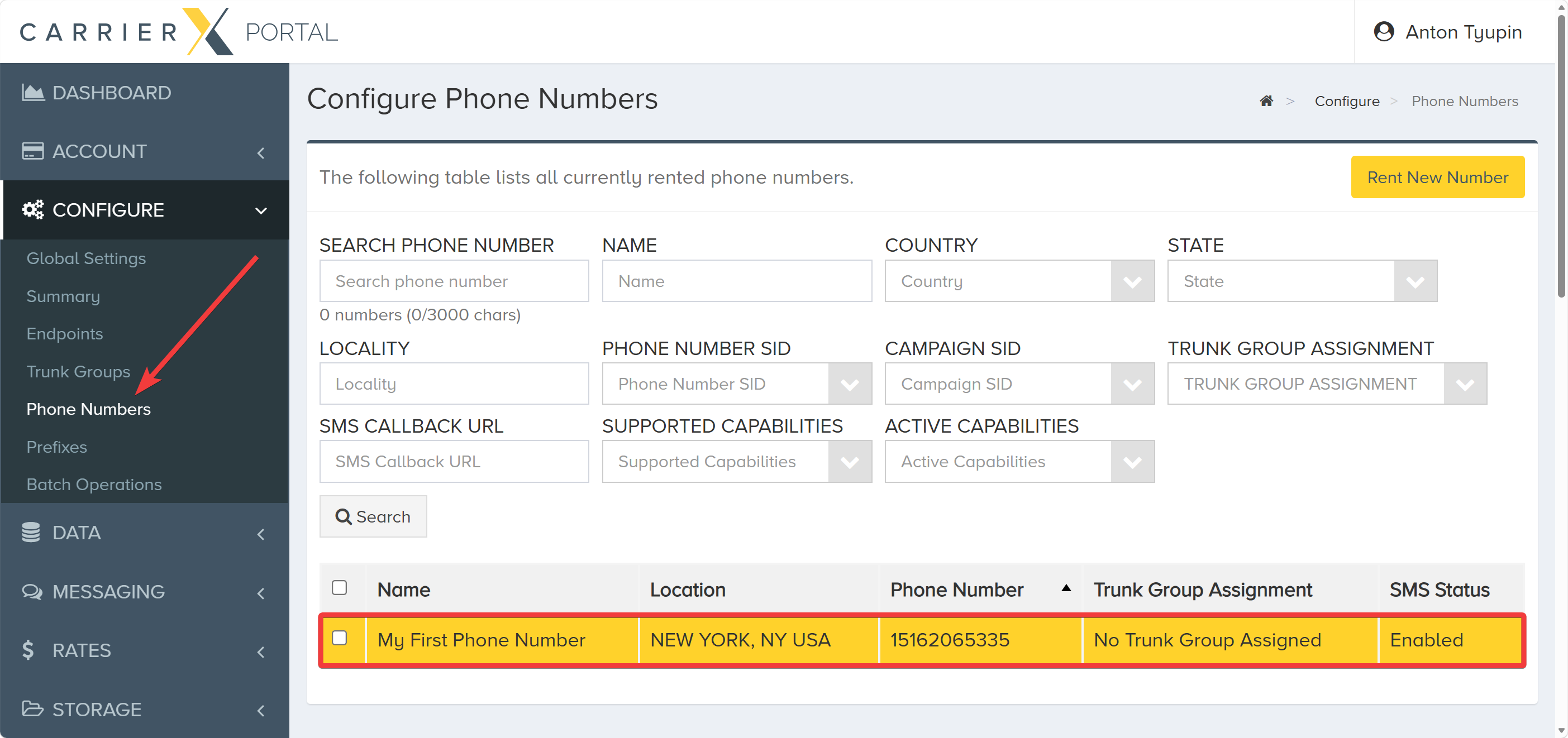 Select Number
