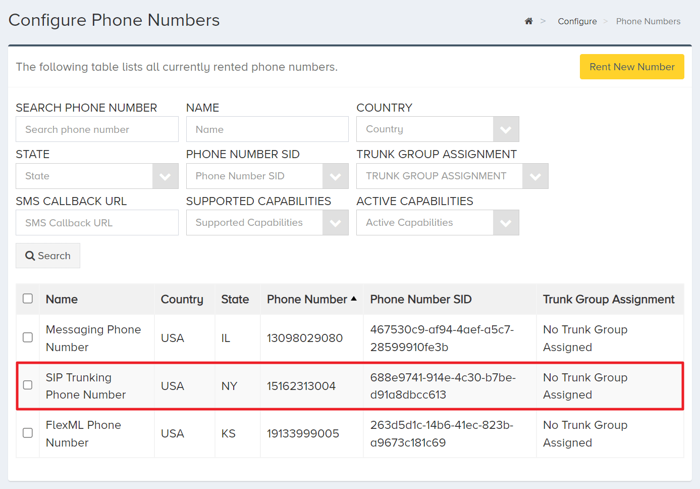 Select Number