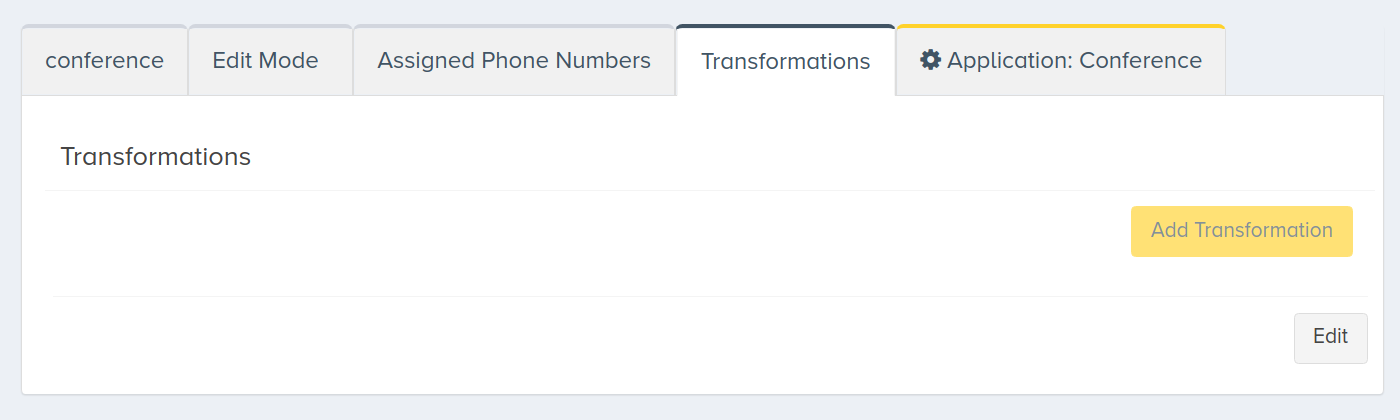 Transformations Tab